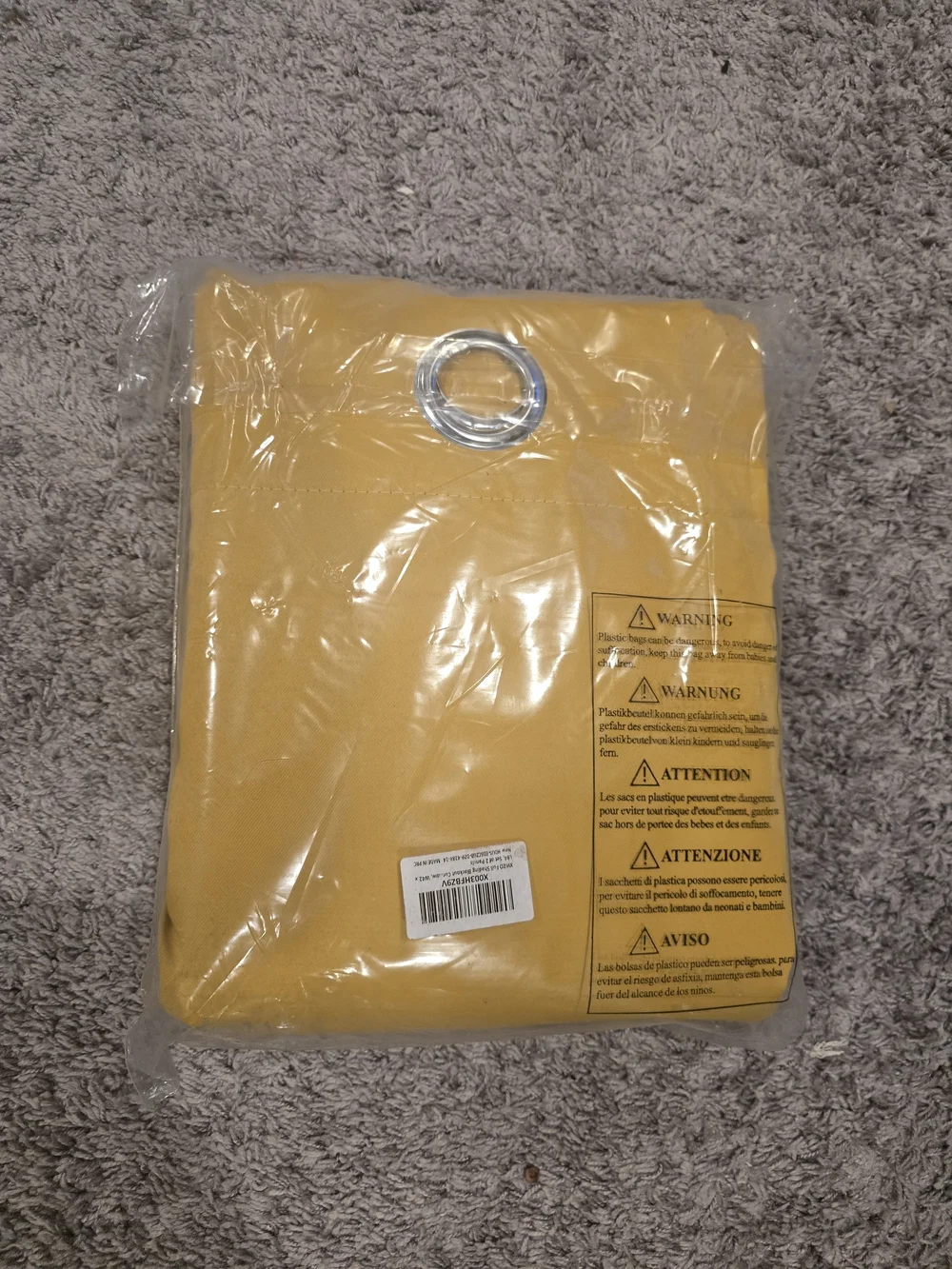 Set Of 2 W42 x L84 Mustard Blackout Curtains - NEW!